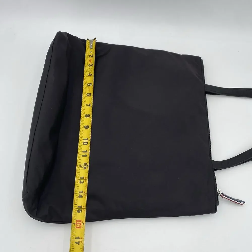 Cole Haan American Airlines Travel Bag 15x15” Black Nylon Laptop Tote RARE